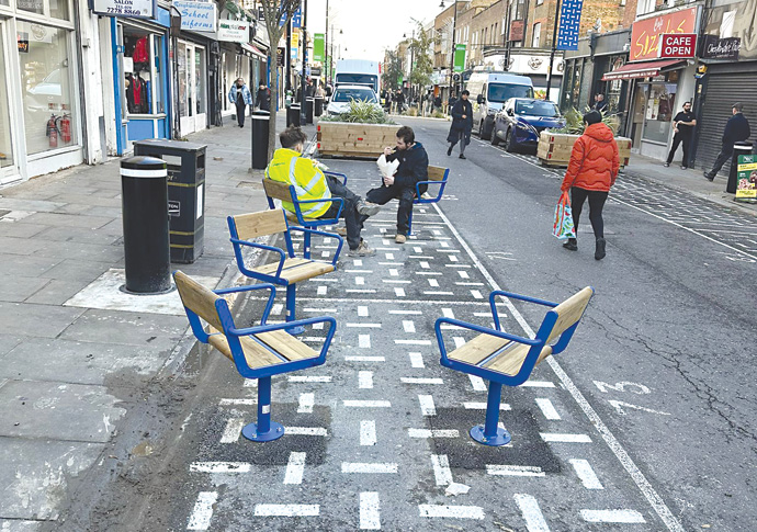 new seats in Chapel Market
